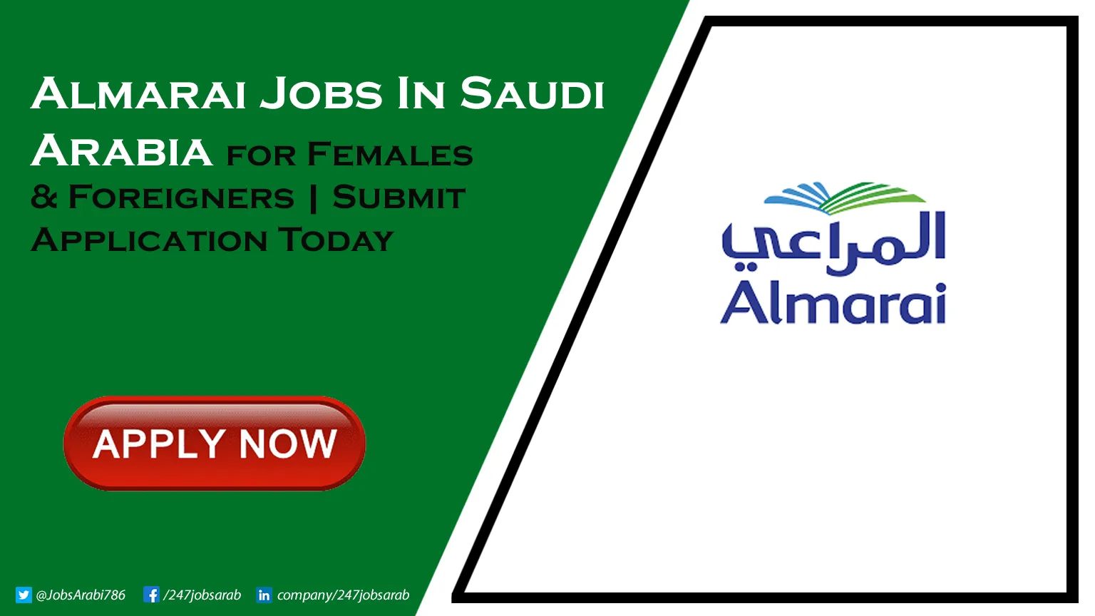 Almarai Jobs in Saudi Arabia