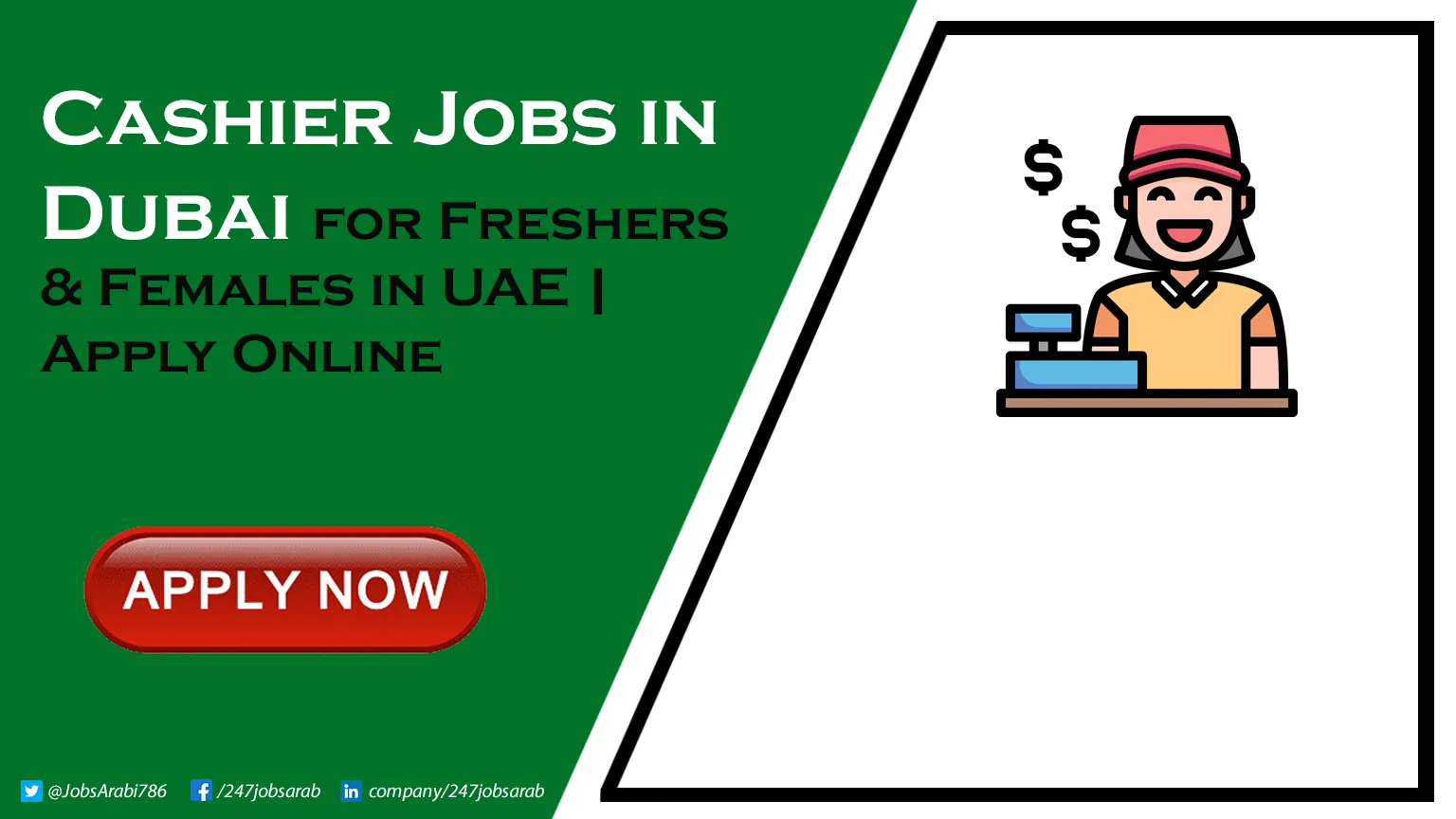 Cashier Jobs in Dubai for Freshers & Foreigners in Supermarket & more | Apply Online Cashier Jobs in Dubai