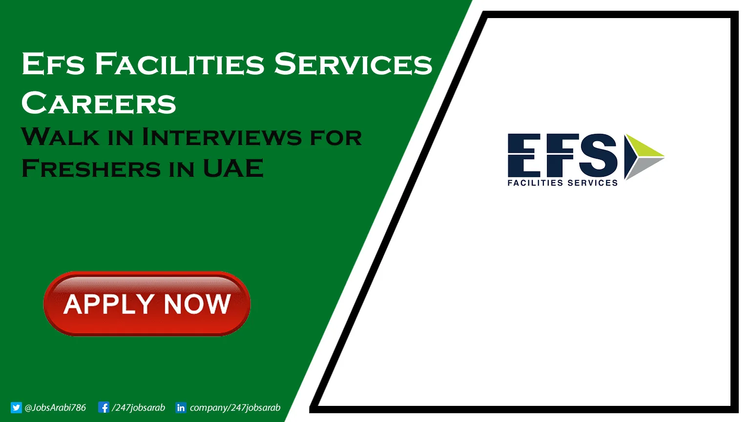 EFS Facilities Services Careers | Remote Positions for Freshers in UAE EFS Facilities Services Careers