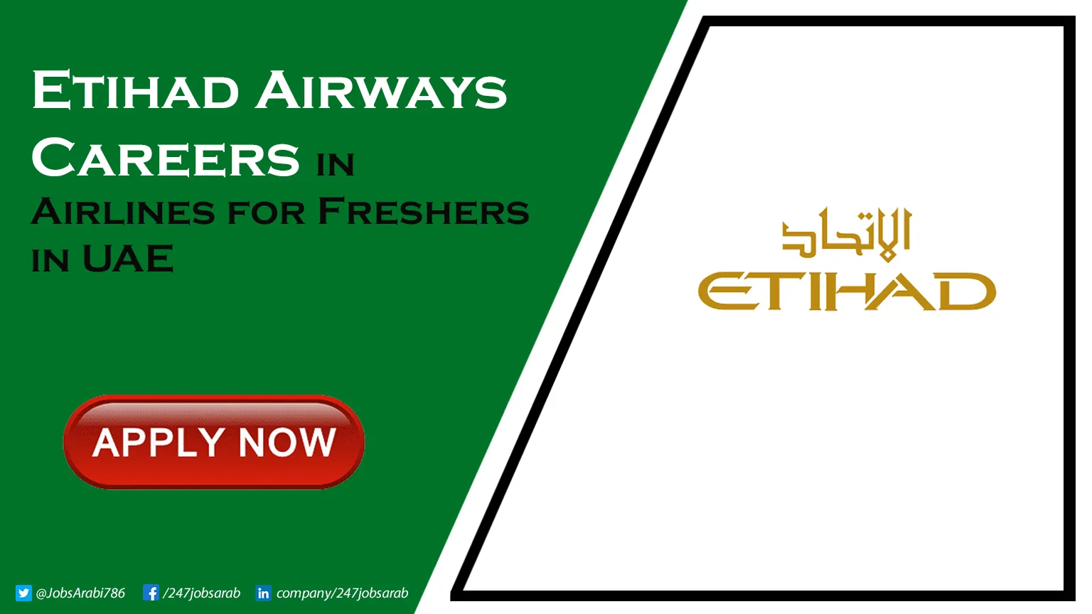 Etihad Airways Careers in Aviation for Freshers | Submit Online Job Application Etihad Airways Careers