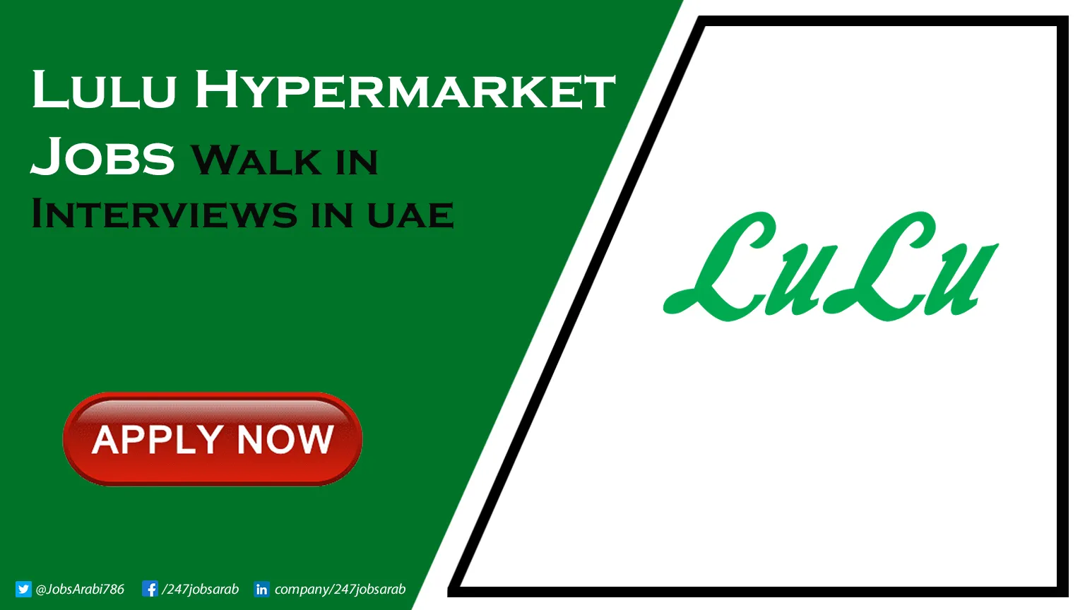 Lulu Hypermarket Jobs