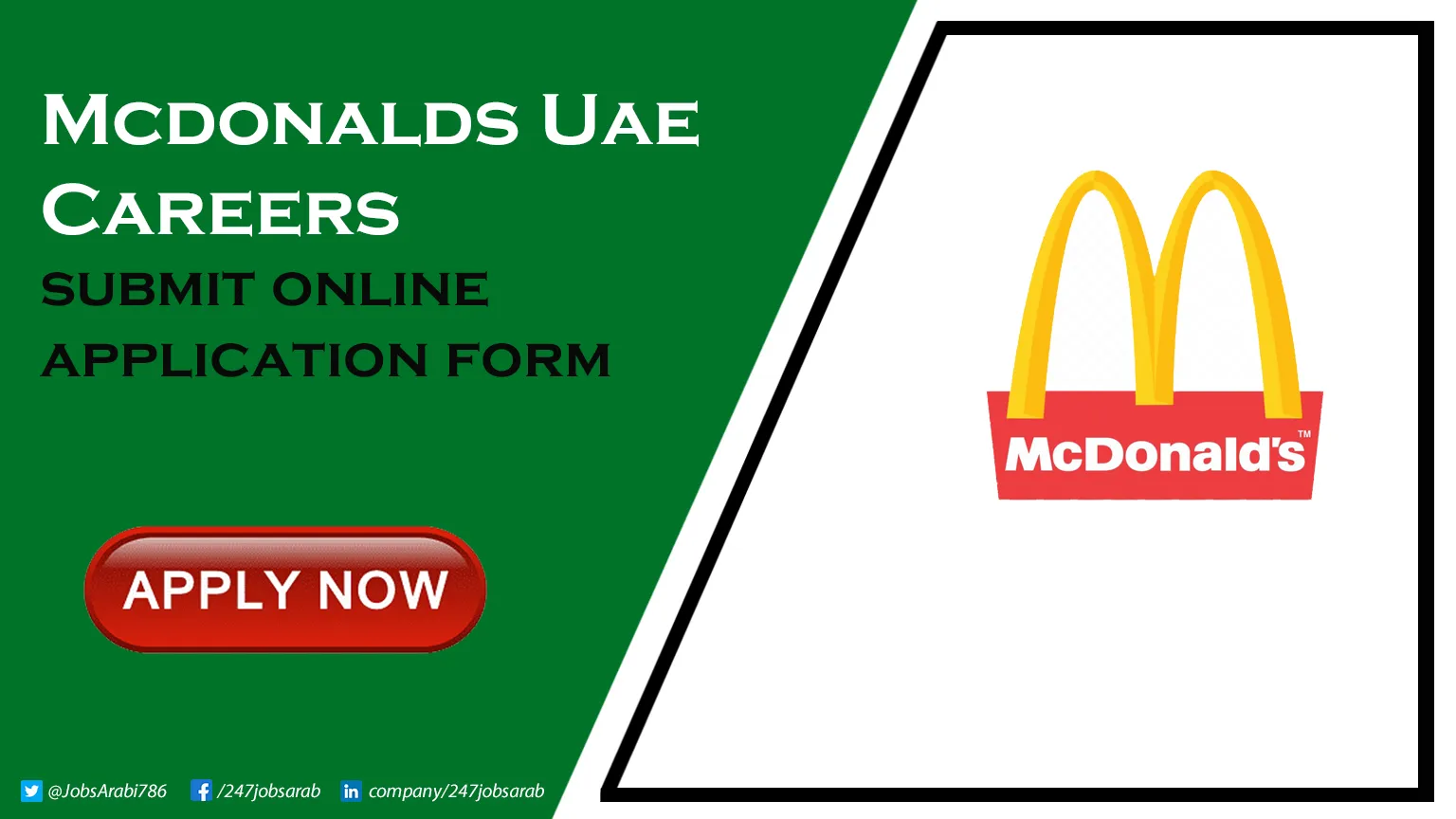 McDonald's UAE Careers | Full-Time & Part-Time Positions for Freshers McDonald's UAE Careers