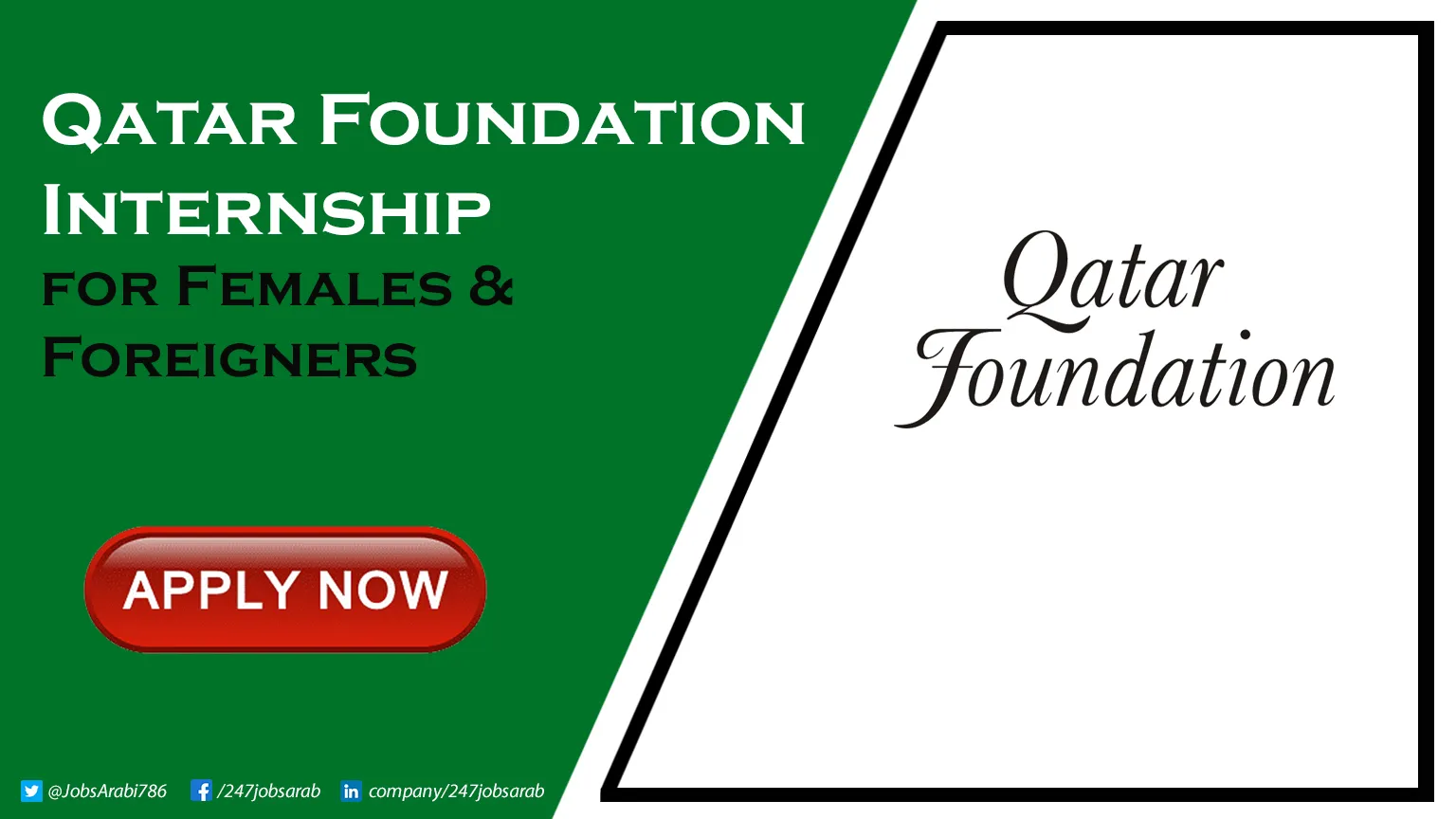 Qatar Foundation Internships for Freshers & Foreigners | Apply Online Qatar Foundation Internships