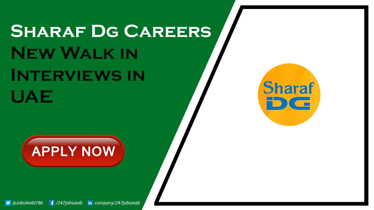 Sharaf DG Careers