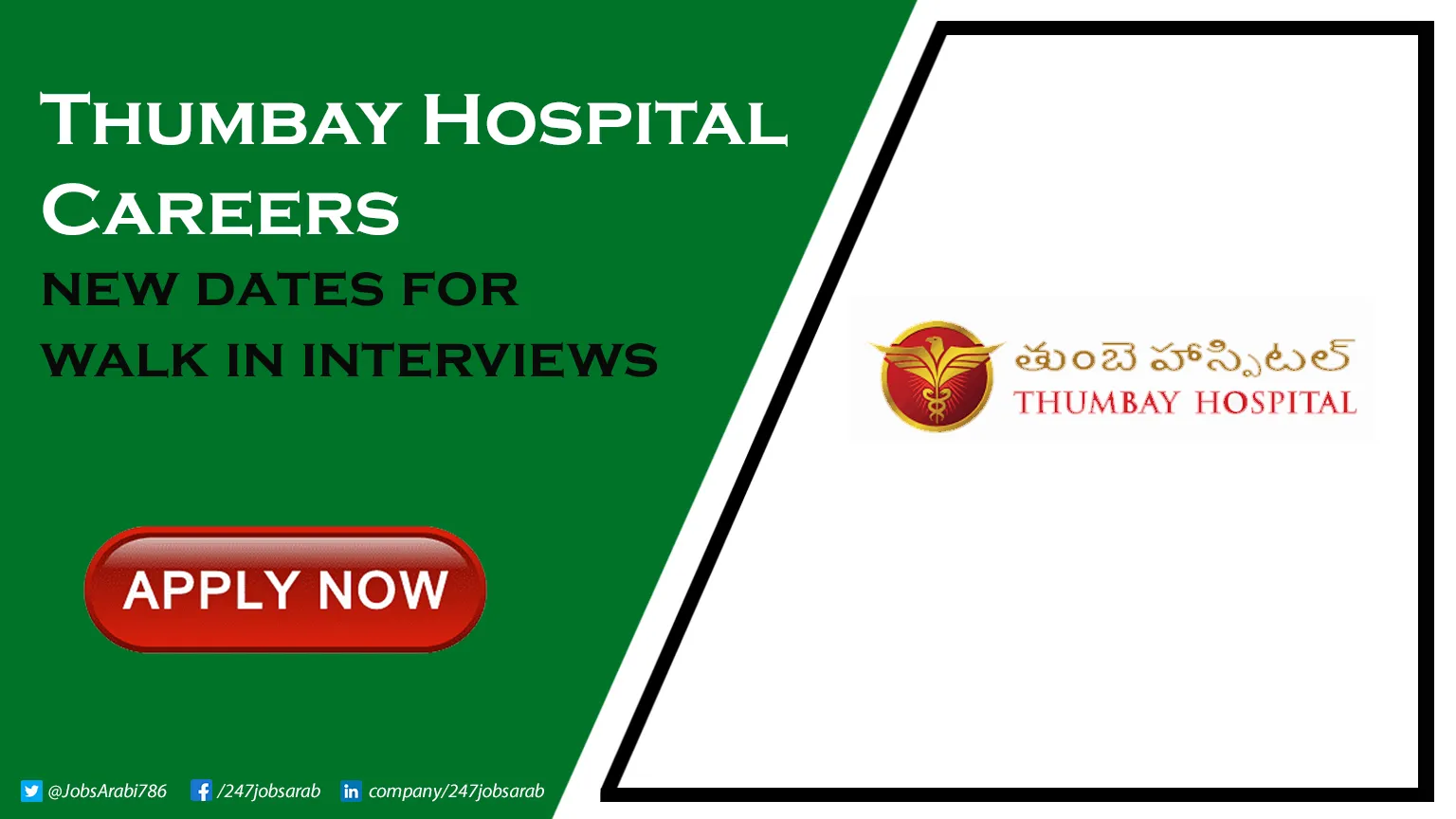 Thumbay Hospital Careers