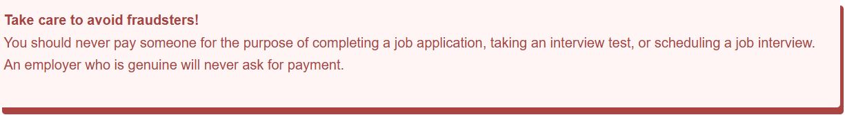Take care to avoid fraudsters